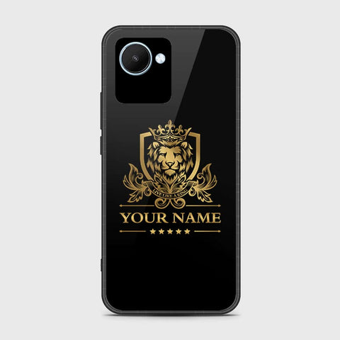 Realme C30 Cover- Gold Series - HQ Ultra Shine Premium Infinity Glass Soft Silicon Borders Case