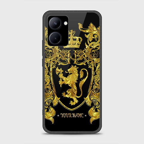 Realme C33 Cover- Gold Series - HQ Ultra Shine Premium Infinity Glass Soft Silicon Borders Case