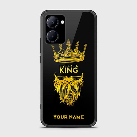 Realme C33 Cover- Gold Series - HQ Ultra Shine Premium Infinity Glass Soft Silicon Borders Case