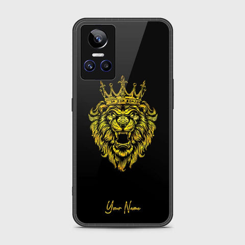 Realme GT Neo 3 Cover- Gold Series - HQ Ultra Shine Premium Infinity Glass Soft Silicon Borders Case