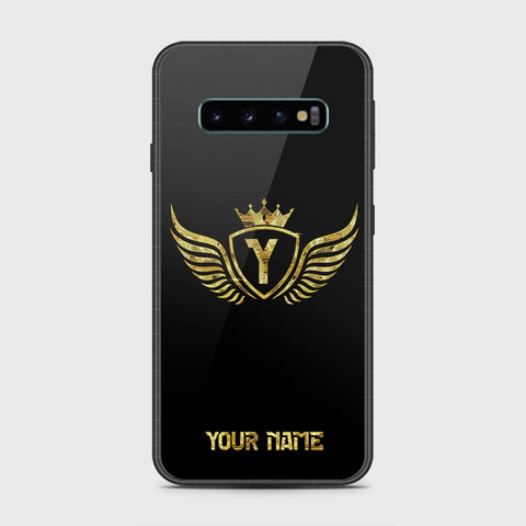 Samsung Galaxy S10 5G Cover- Gold Series - HQ Ultra Shine Premium Infinity Glass Soft Silicon Borders Case