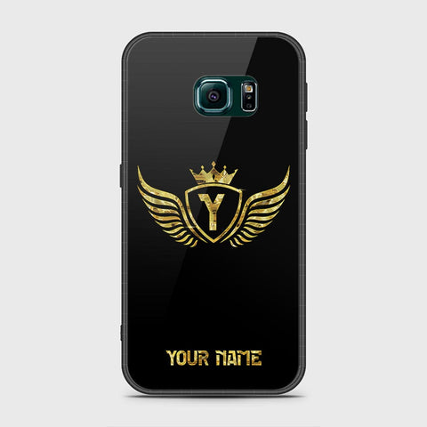 Samsung Galaxy S6 Edge Cover- Gold Series - HQ Ultra Shine Premium Infinity Glass Soft Silicon Borders Case