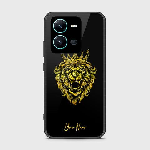 Vivo V25e Cover- Gold Series - HQ Ultra Shine Premium Infinity Glass Soft Silicon Borders Case