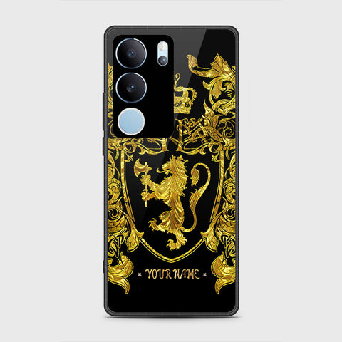 Vivo V29 Pro Cover- Gold Series - HQ Ultra Shine Premium Infinity Glass Soft Silicon Borders Case