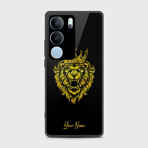 Vivo V29 Pro Cover- Gold Series - HQ Ultra Shine Premium Infinity Glass Soft Silicon Borders Case