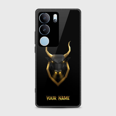 Vivo V29 Pro Cover- Gold Series - HQ Ultra Shine Premium Infinity Glass Soft Silicon Borders Case