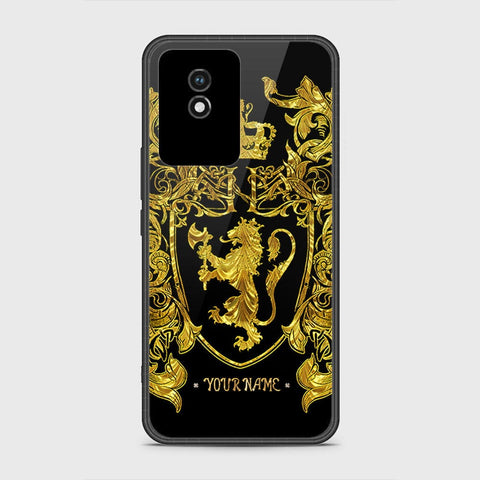 Vivo Y02A Cover- Gold Series - HQ Ultra Shine Premium Infinity Glass Soft Silicon Borders Case