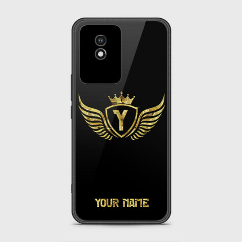 Vivo Y02t Cover- Gold Series - HQ Ultra Shine Premium Infinity Glass Soft Silicon Borders Case