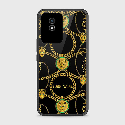 Vivo Y11 2023 Cover- Gold Series - HQ Ultra Shine Premium Infinity Glass Soft Silicon Borders Case