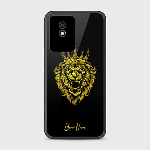 Vivo Y02t Cover- Gold Series - HQ Ultra Shine Premium Infinity Glass Soft Silicon Borders Case