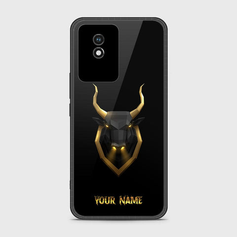 Vivo Y02A Cover- Gold Series - HQ Ultra Shine Premium Infinity Glass Soft Silicon Borders Case