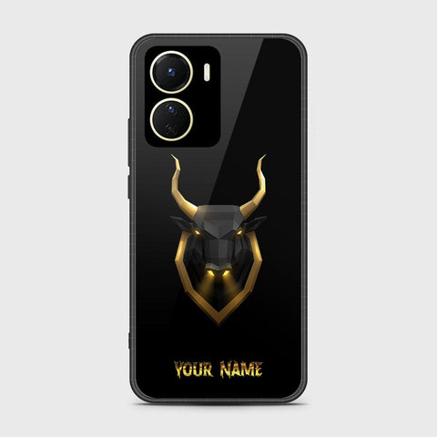 Vivo Y35 5G Cover- Gold Series - HQ Ultra Shine Premium Infinity Glass Soft Silicon Borders Case