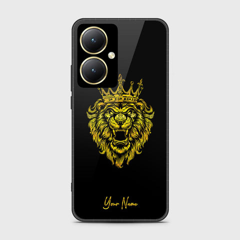 Vivo Y35m Plus Cover- Gold Series - HQ Ultra Shine Premium Infinity Glass Soft Silicon Borders Case