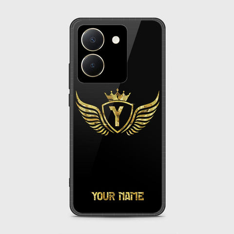 Vivo Y27s Cover- Gold Series - HQ Ultra Shine Premium Infinity Glass Soft Silicon Borders Case