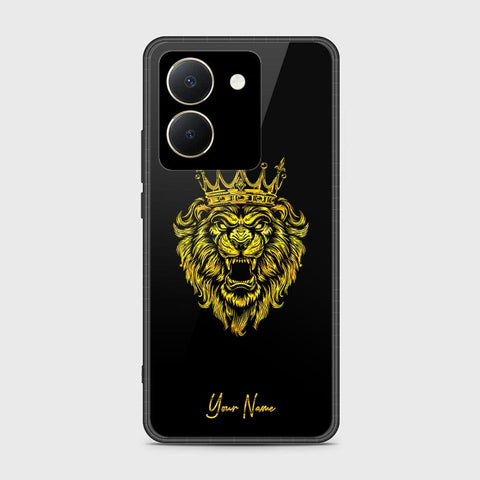 Vivo Y27s Cover- Gold Series - HQ Ultra Shine Premium Infinity Glass Soft Silicon Borders Case