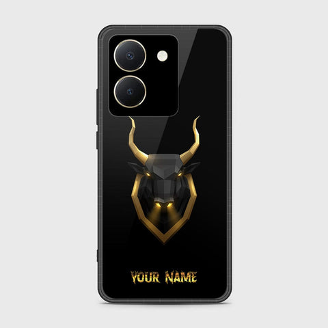 Vivo Y27s Cover- Gold Series - HQ Ultra Shine Premium Infinity Glass Soft Silicon Borders Case