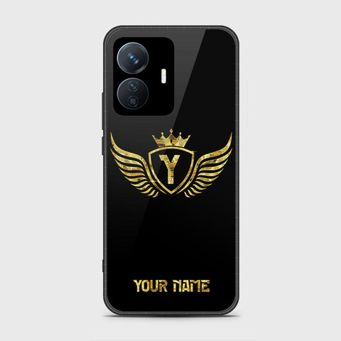 Vivo Y77e Cover- Gold Series - HQ Ultra Shine Premium Infinity Glass Soft Silicon Borders Case