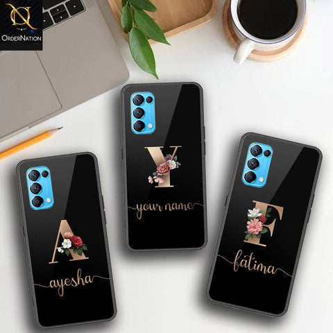 Oppo Reno 5 Pro 5G Cover - Personalized Alphabet Series - HQ Ultra Shine Premium Infinity Glass Soft Silicon Borders Case