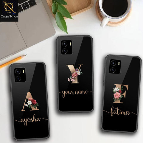 Vivo Y15a Cover - Personalized Alphabet Series - HQ Ultra Shine Premium Infinity Glass Soft Silicon Borders Case