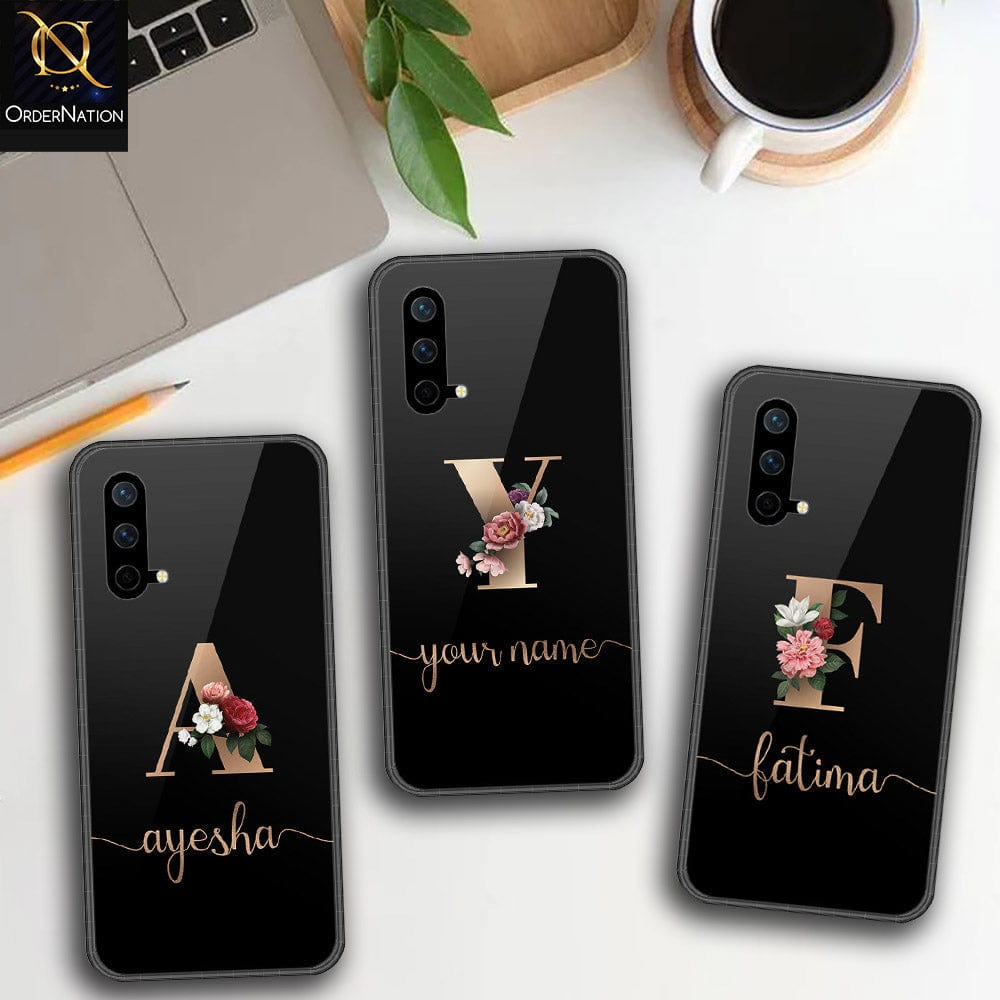 OnePlus Nord CE 5G Cover - Personalized Alphabet Series Series - HQ Ultra Shine Premium Infinity Glass Soft Silicon Borders Case