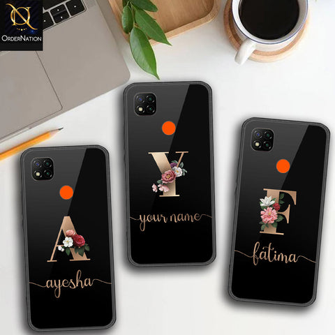 Xiaomi Redmi 10A Cover - Personalized Alphabet Series Series - HQ Ultra Shine Premium Infinity Glass Soft Silicon Borders Case