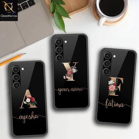 Samsung Galaxy S23 Plus 5G Cover - Personalized Alphabet Series Series - HQ Ultra Shine Premium Infinity Glass Soft Silicon Borders Case