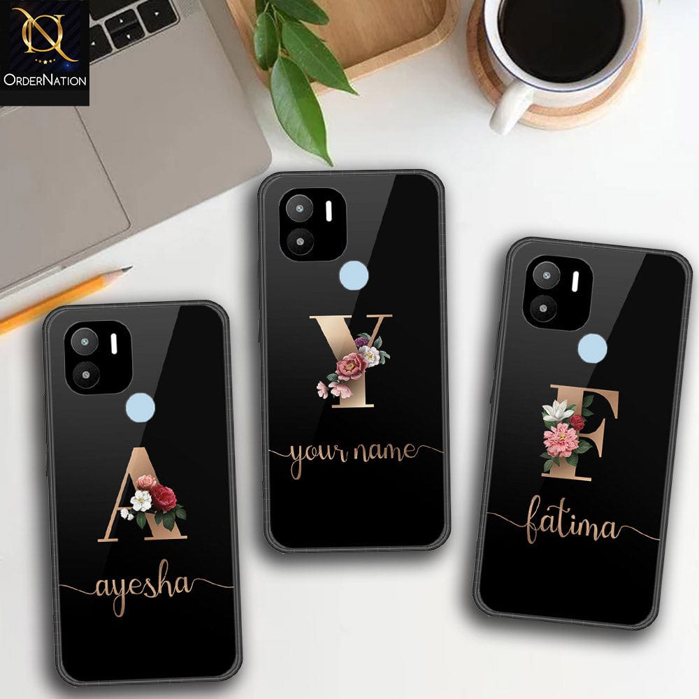 Xiaomi Redmi A2 Plus Cover - Personalized Alphabet Series Series - HQ Ultra Shine Premium Infinity Glass Soft Silicon Borders Case