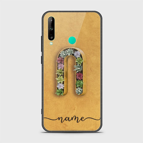 Huawei P40 lite E Cover - Personalized Alphabet Series Series - HQ Ultra Shine Premium Infinity Glass Soft Silicon Borders Case