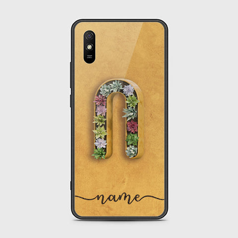 Xiaomi Redmi 9A Cover - Personalized Alphabet Series - HQ Ultra Shine Premium Infinity Glass Soft Silicon Borders Case