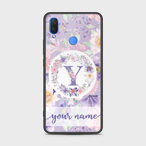 Huawei Honor 8C Cover - Personalized Alphabet Series Series - HQ Ultra Shine Premium Infinity Glass Soft Silicon Borders Case