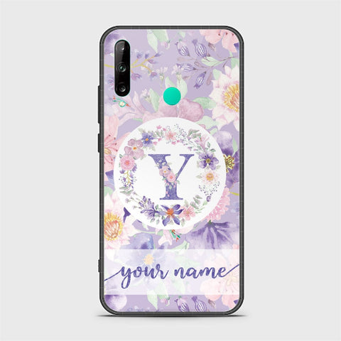 Huawei P40 lite E Cover - Personalized Alphabet Series Series - HQ Ultra Shine Premium Infinity Glass Soft Silicon Borders Case