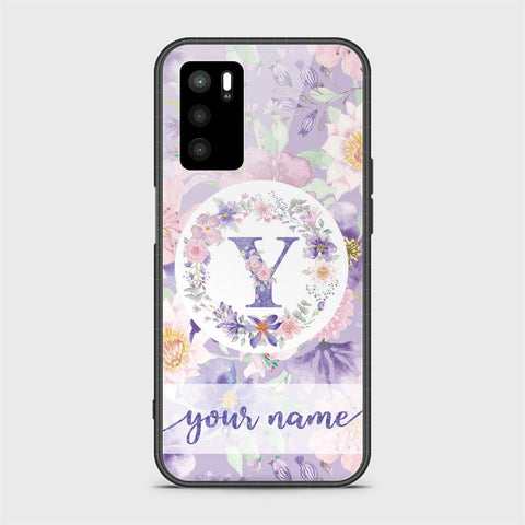 Oppo A16s Cover - Personalized Alphabet Series - HQ Ultra Shine Premium Infinity Glass Soft Silicon Borders Case