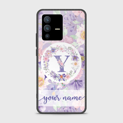 Vivo V23 5G Cover - Personalized Alphabet Series - HQ Ultra Shine Premium Infinity Glass Soft Silicon Borders Case