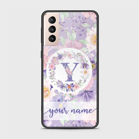 Samsung Galaxy S22 Plus 5G Cover - Personalized Alphabet Series - HQ Ultra Shine Premium Infinity Glass Soft Silicon Borders Case