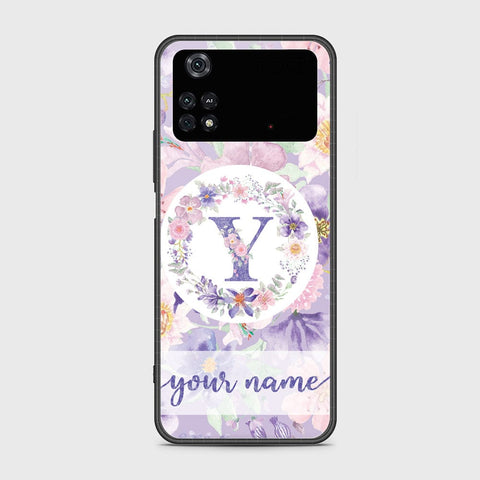 Xiaomi Poco M4 Pro Cover - Personalized Alphabet Series - HQ Ultra Shine Premium Infinity Glass Soft Silicon Borders Case