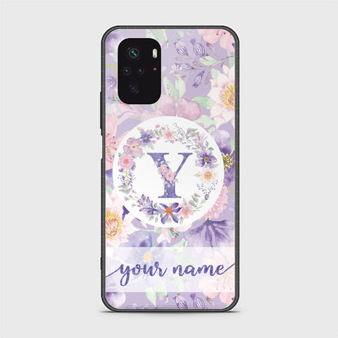 Xiaomi Redmi Note 10s Cover - Personalized Alphabet Series - HQ Ultra Shine Premium Infinity Glass Soft Silicon Borders Case