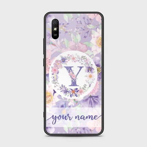 Xiaomi Redmi 9A Cover - Personalized Alphabet Series - HQ Ultra Shine Premium Infinity Glass Soft Silicon Borders Case