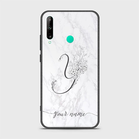 Huawei P40 lite E Cover - Personalized Alphabet Series Series - HQ Ultra Shine Premium Infinity Glass Soft Silicon Borders Case