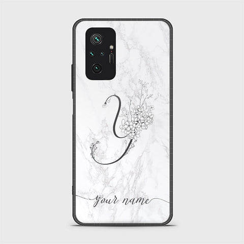 Xiaomi Redmi Note 10 Pro 4G Cover - Personalized Alphabet Series - HQ Ultra Shine Premium Infinity Glass Soft Silicon Borders Case