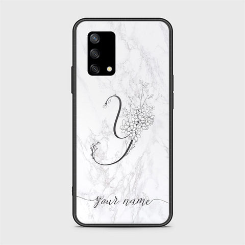 Oppo F19s Cover - Personalized Alphabet Series Series - HQ Ultra Shine Premium Infinity Glass Soft Silicon Borders Case