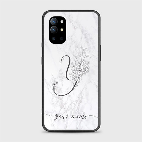 OnePlus 9R Cover - Personalized Alphabet Series - HQ Ultra Shine Premium Infinity Glass Soft Silicon Borders Case