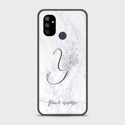 OnePlus Nord N100 Cover - Personalized Alphabet Series Series - HQ Ultra Shine Premium Infinity Glass Soft Silicon Borders Case