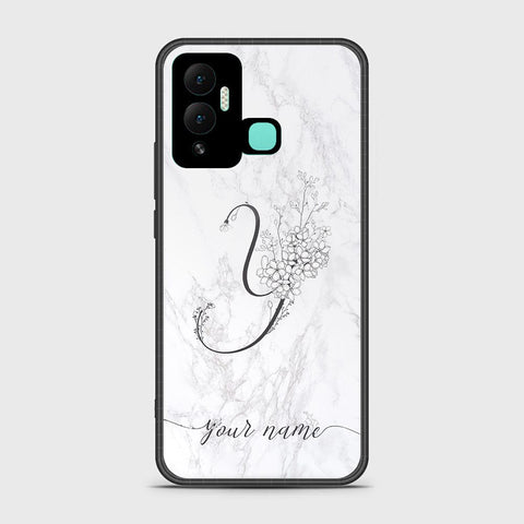 Infinix Hot 12i Cover - Personalized Alphabet Series Series - HQ Ultra Shine Premium Infinity Glass Soft Silicon Borders Case