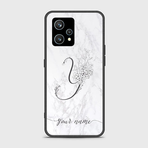 Realme Narzo 50 Pro Cover - Personalized Alphabet Series Series - HQ Ultra Shine Premium Infinity Glass Soft Silicon Borders Case