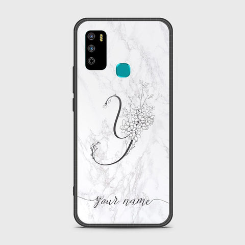 Infinix Hot 9 Play Cover - Personalized Alphabet Series Series - HQ Ultra Shine Premium Infinity Glass Soft Silicon Borders Case