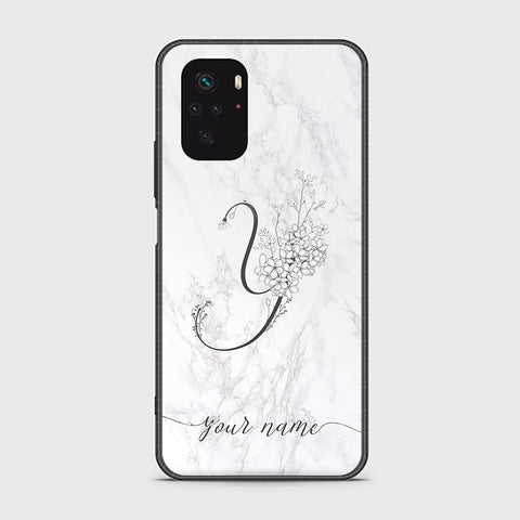 Xiaomi Redmi Note 10s Cover - Personalized Alphabet Series - HQ Ultra Shine Premium Infinity Glass Soft Silicon Borders Case