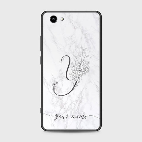 Vivo Y71 Cover - Personalized Alphabet Series - HQ Ultra Shine Premium Infinity Glass Soft Silicon Borders Case