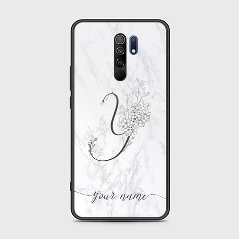 Xiaomi Redmi 9 Cover - Personalized Alphabet Series - HQ Ultra Shine Premium Infinity Glass Soft Silicon Borders Case