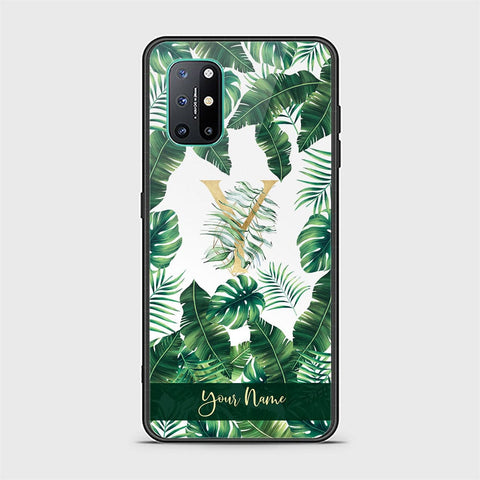 OnePlus 8T Cover - Personalized Alphabet Series Series - HQ Ultra Shine Premium Infinity Glass Soft Silicon Borders Case