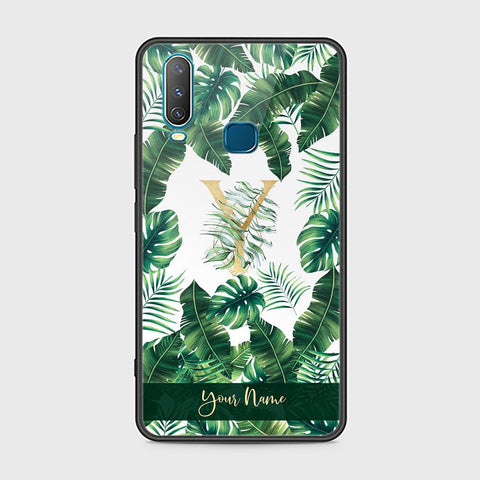 Vivo Y15 Cover - Personalized Alphabet Series Series - HQ Ultra Shine Premium Infinity Glass Soft Silicon Borders Case